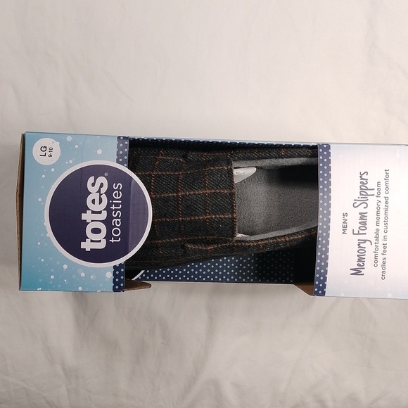 NIB Totes Toasties mens slippers size 9-10 - Picture 3 of 8